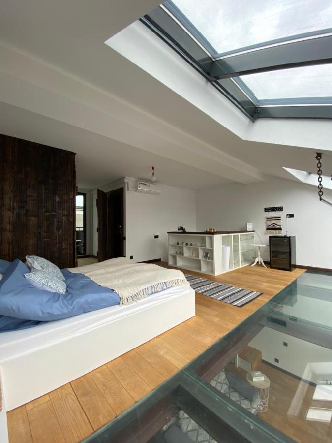 Wyjatkowy 2-Poziomowy Klimatyzowany Loft Lódź Exterior foto